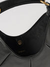 mombasa small calfskin leather hobo bag with flat handle