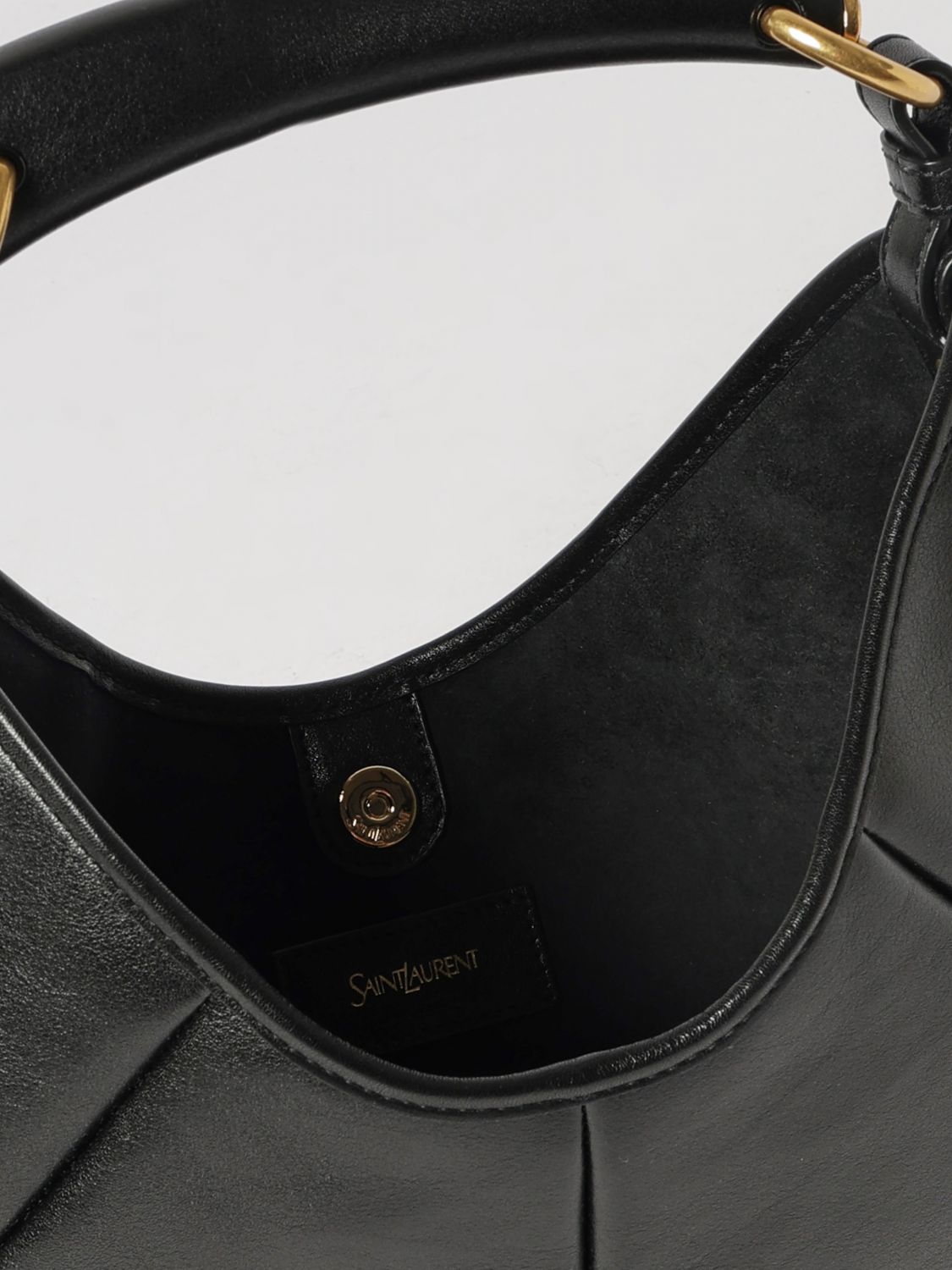 mombasa small calfskin leather hobo bag with flat handle