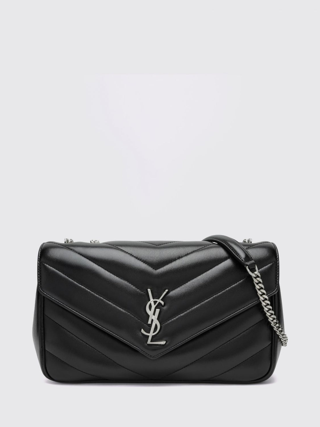 SAINT LAURENT OS loulou shoulder bag in matelassé leather with ysl monogram