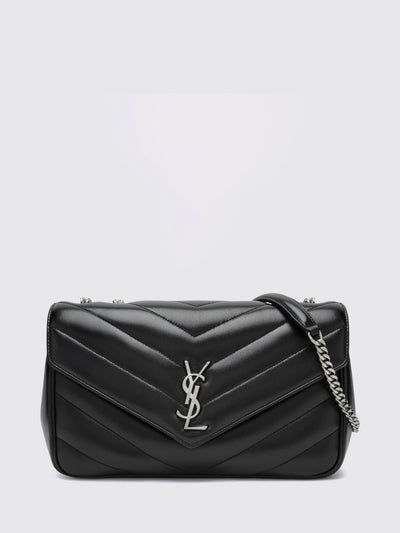 loulou shoulder bag in matelassé leather with ysl monogram