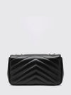 loulou shoulder bag in matelassé leather with ysl monogram
