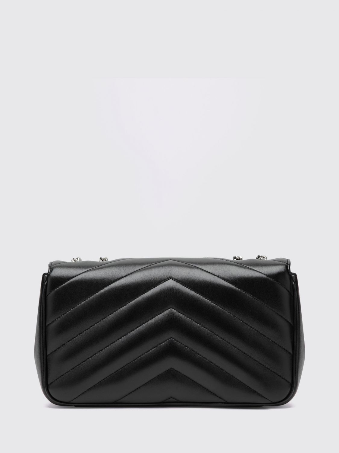loulou shoulder bag in matelassé leather with ysl monogram