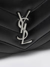 loulou shoulder bag in matelassé leather with ysl monogram
