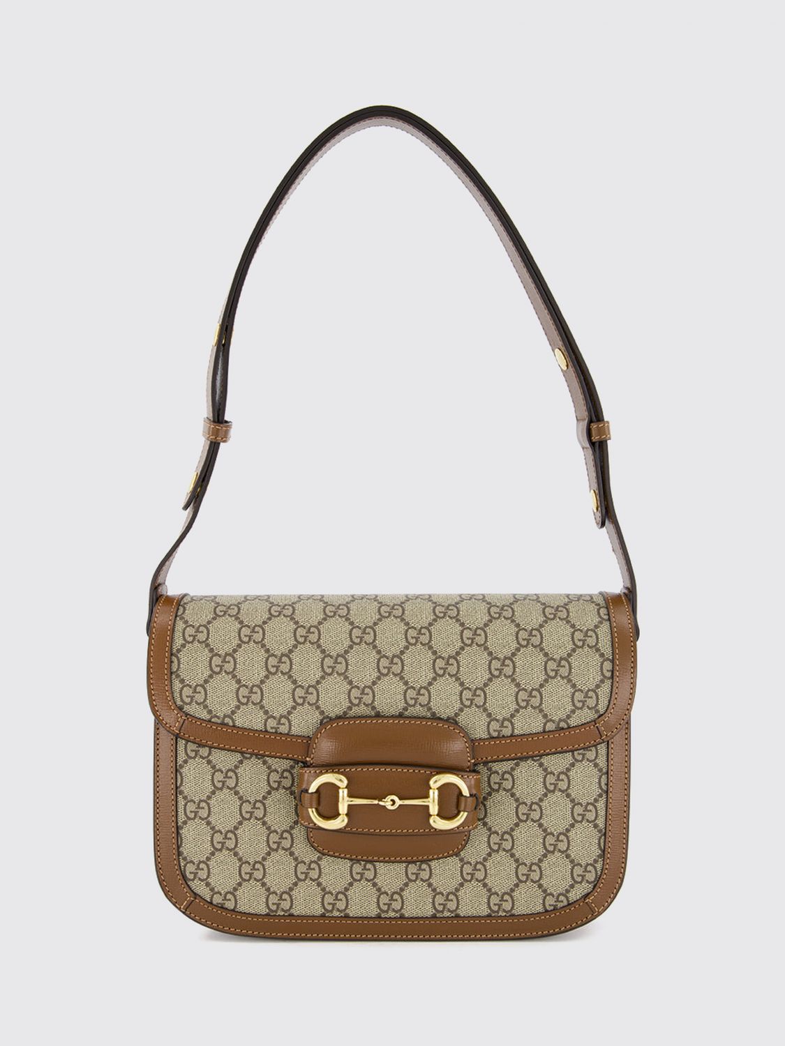 horsebit 1955 mini cross-body bag in gg supreme fabric with horsebit detail