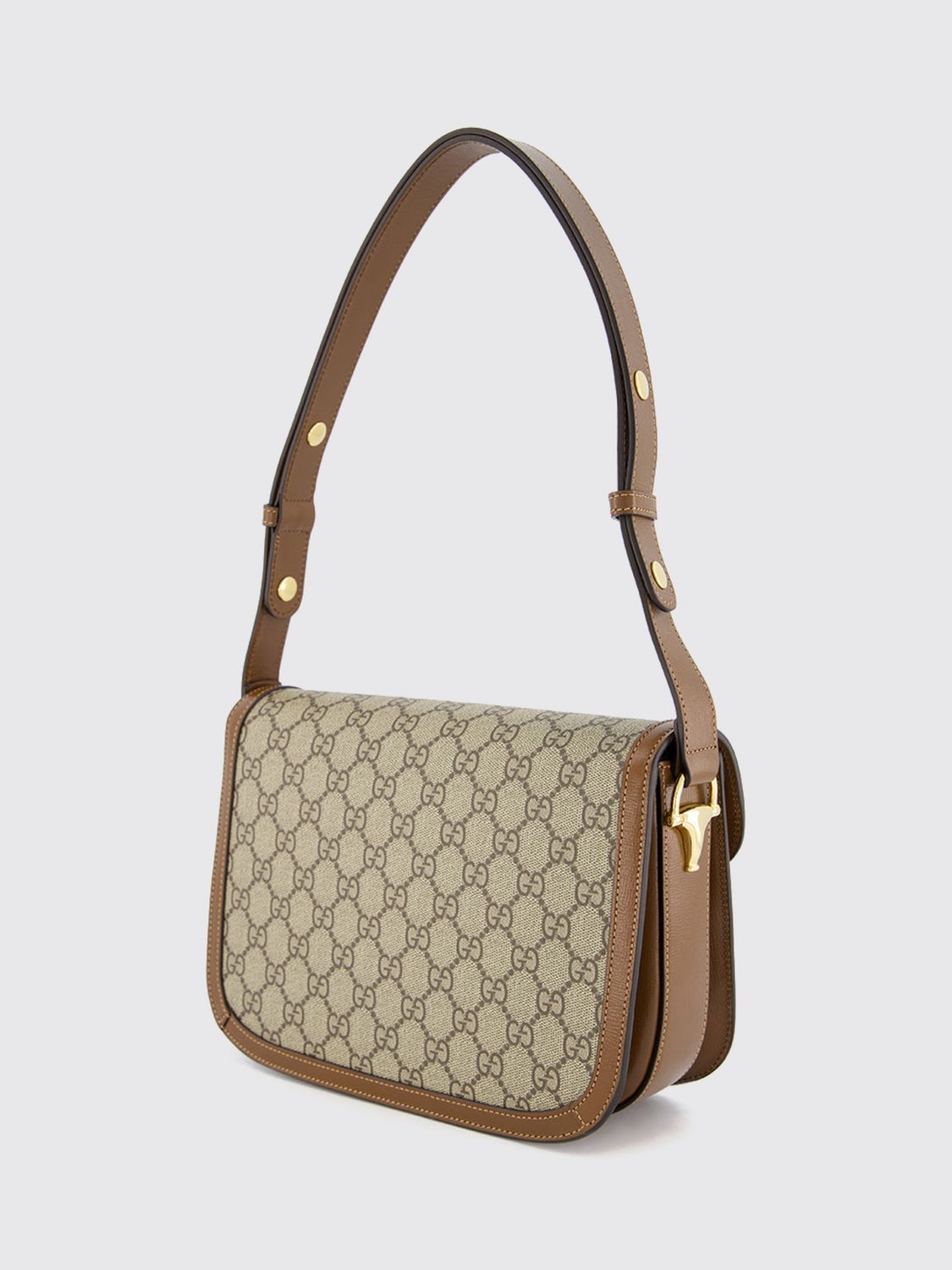 horsebit 1955 mini cross-body bag in gg supreme fabric with horsebit detail