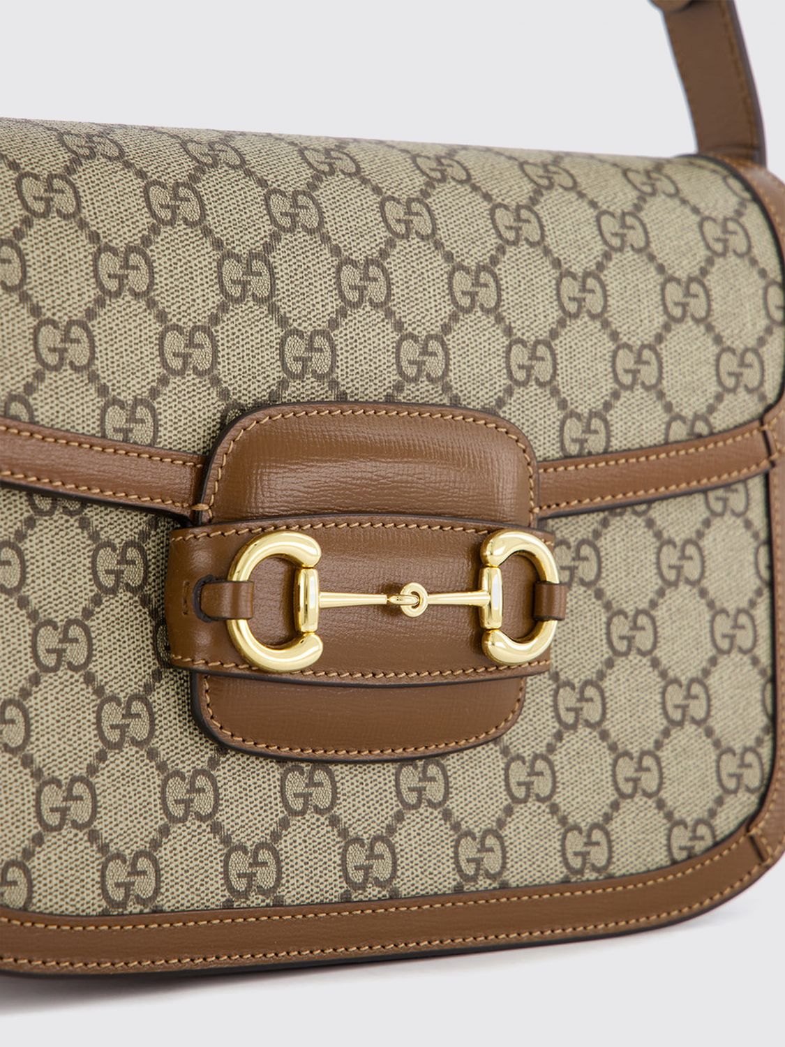 horsebit 1955 mini cross-body bag in gg supreme fabric with horsebit detail