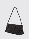madison denim shoulder bag with gg monogram and adjustable handle