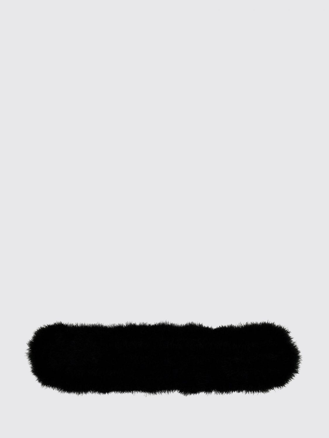 contemporary design headband crafted in soft shearling