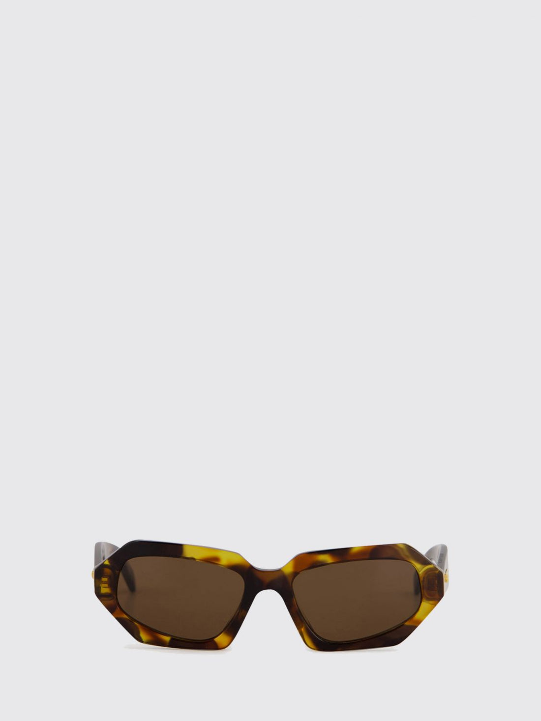 BOTTEGA VENETA OS rectangular acetate sunglasses with tortoiseshell frame