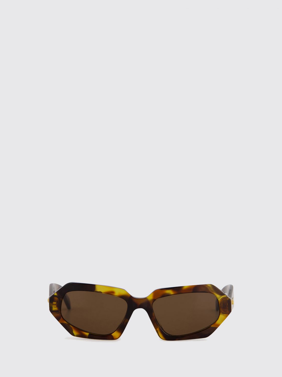 rectangular acetate sunglasses with tortoiseshell frame