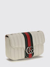 gg marmont nappa leather mini shoulder bag with web stripe