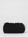eva ruched suede calfskin mini crossbody bag