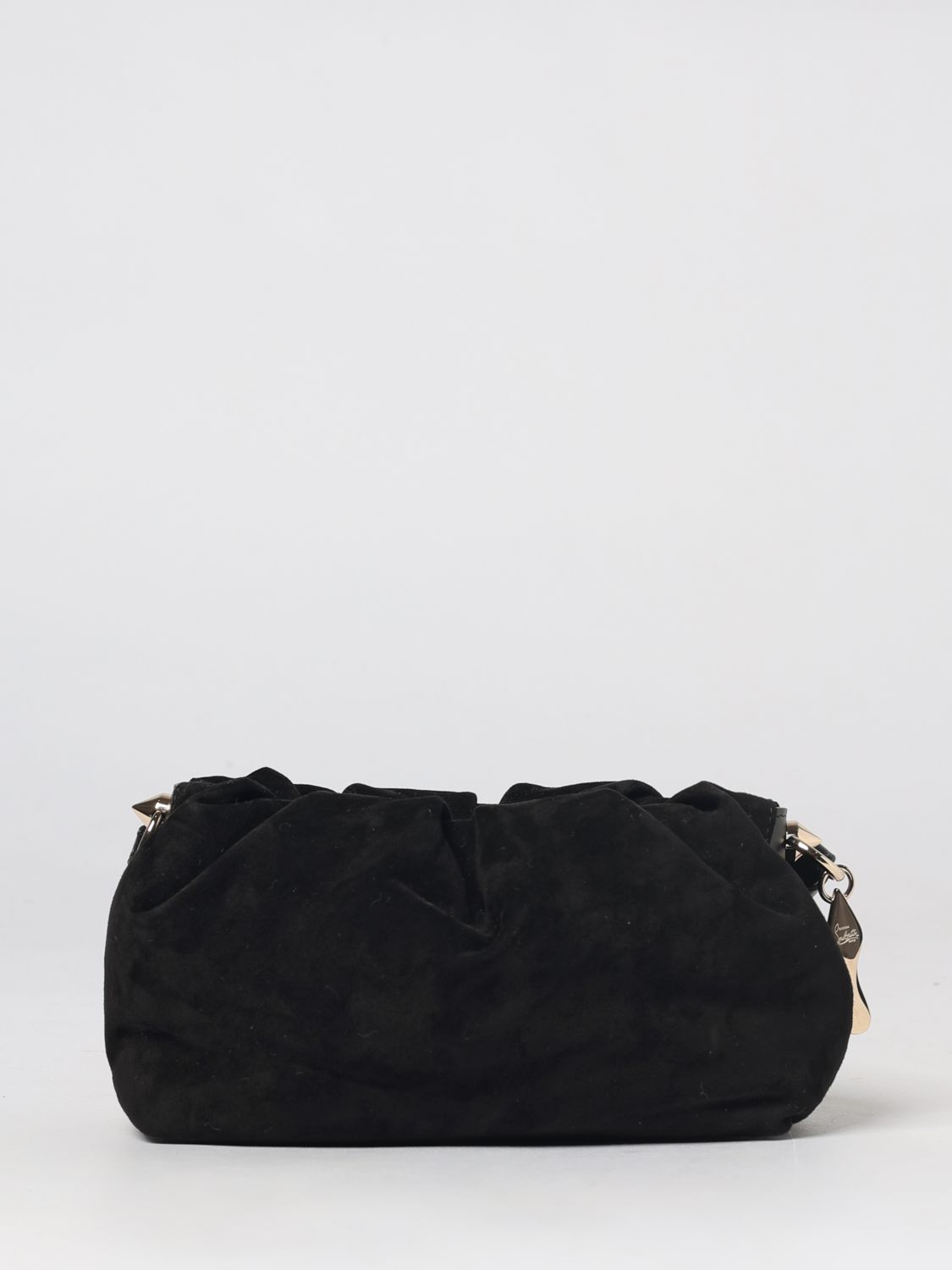 eva ruched suede calfskin mini crossbody bag