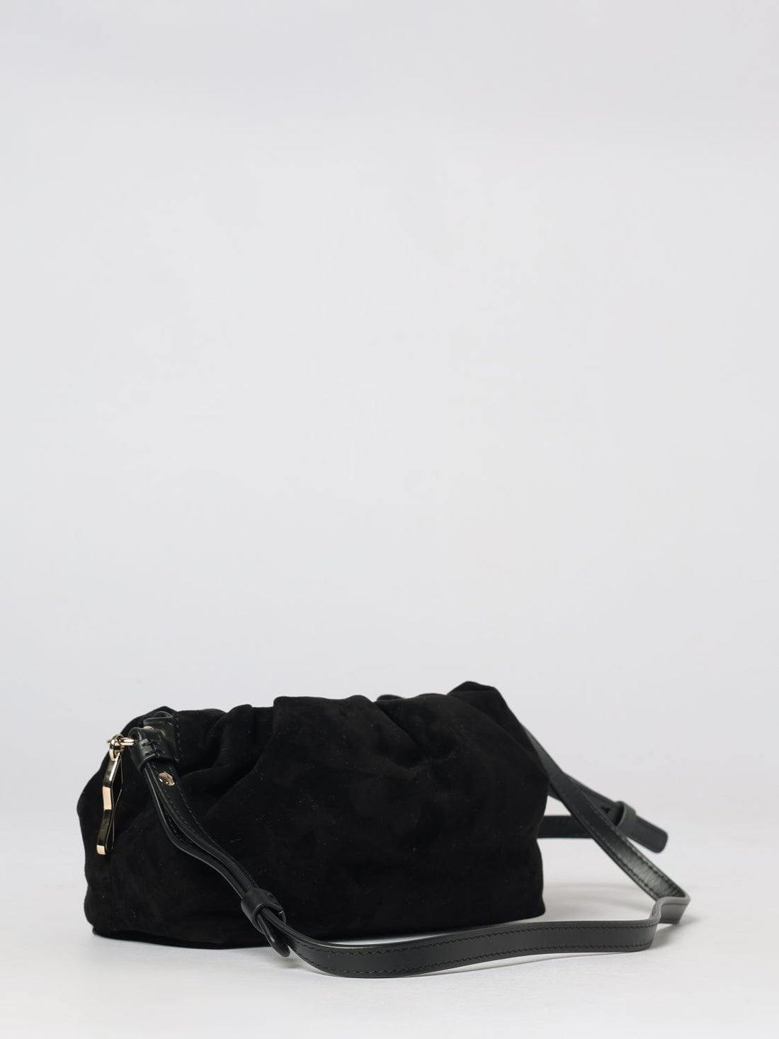 CHRISTIAN LOUBOUTIN OS eva ruched suede calfskin mini crossbody bag