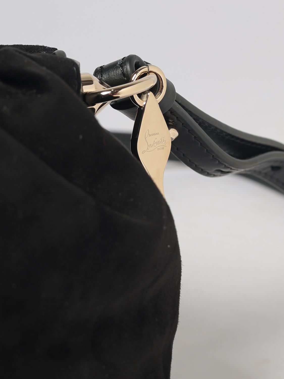 eva ruched suede calfskin mini crossbody bag