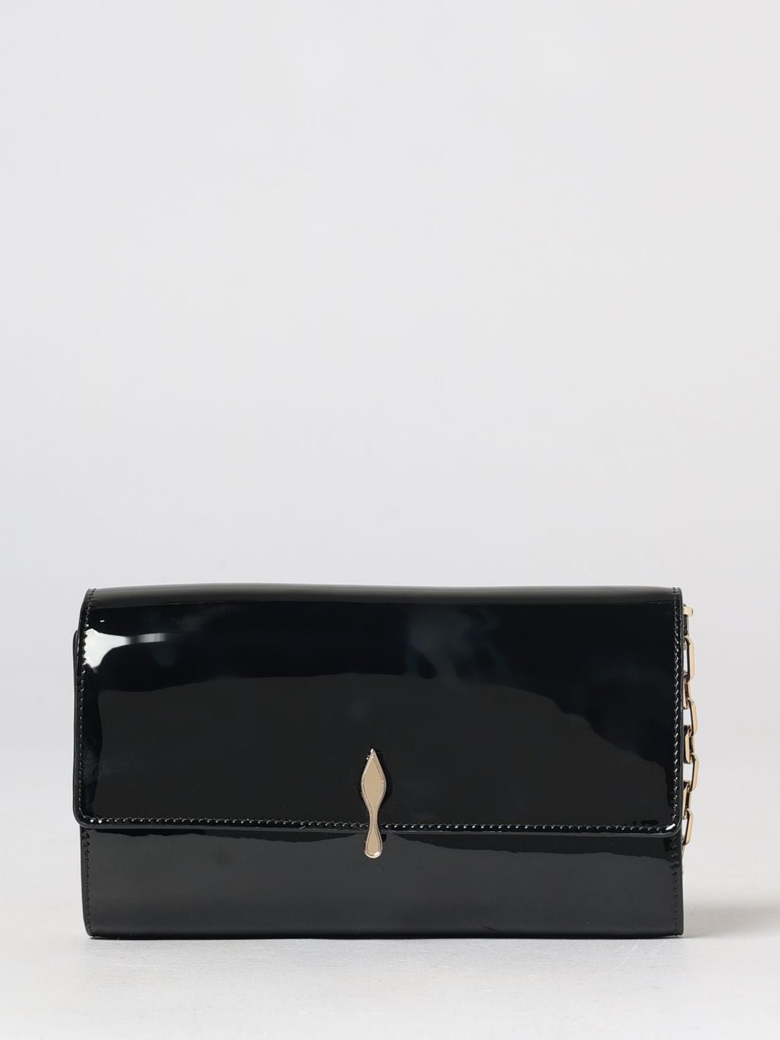 CHRISTIAN LOUBOUTIN OS bettina patent leather wallet on chain mini bag