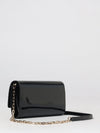 bettina patent leather wallet on chain mini bag