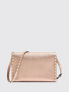 rockstud mini crossbody bag in grained calfskin