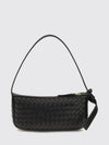 nodo mini shoulder bag in woven lambskin