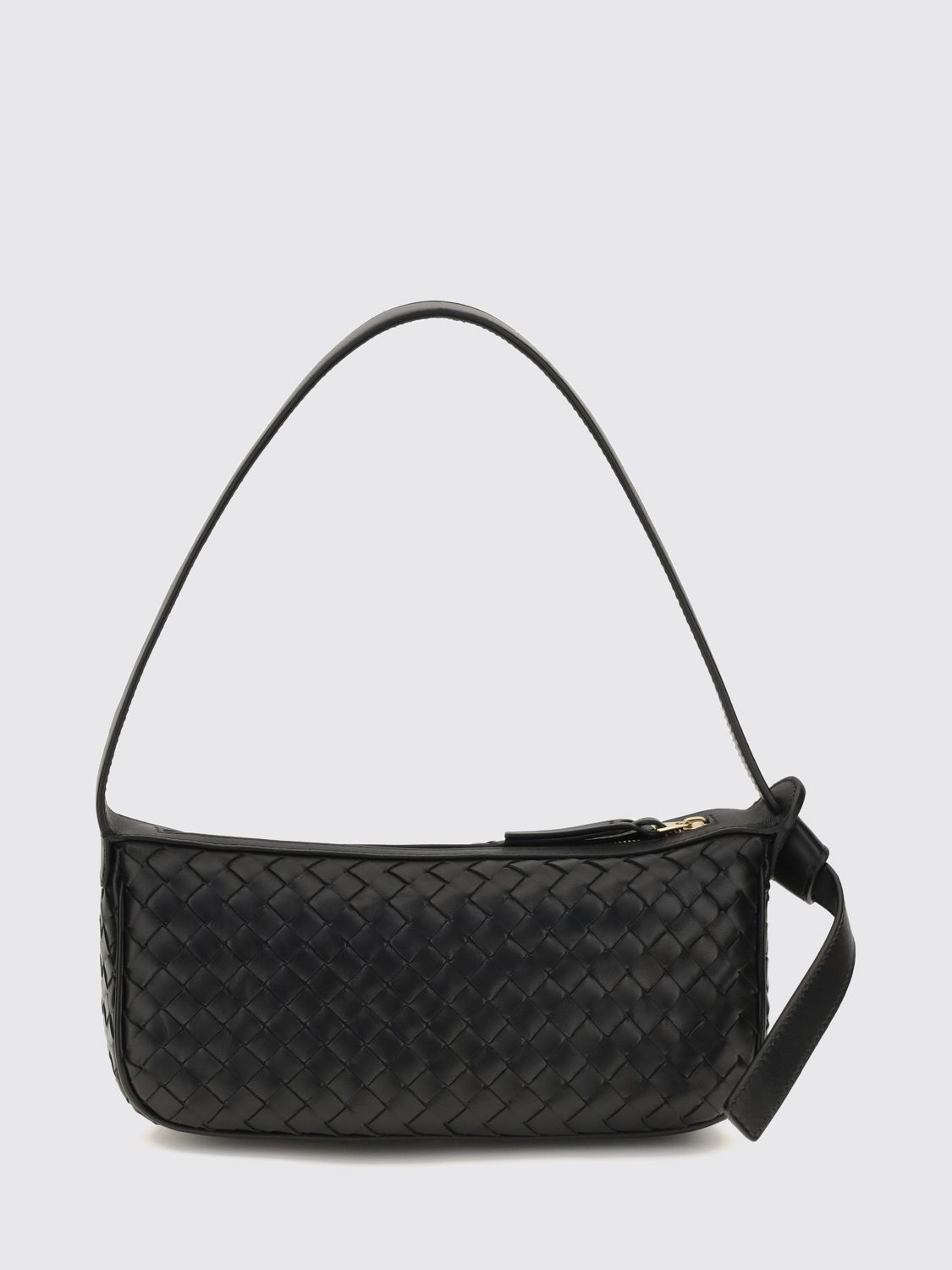 nodo mini shoulder bag in woven lambskin
