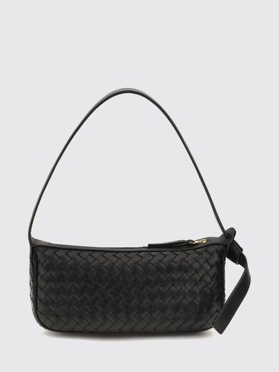 nodo mini shoulder bag in woven lambskin