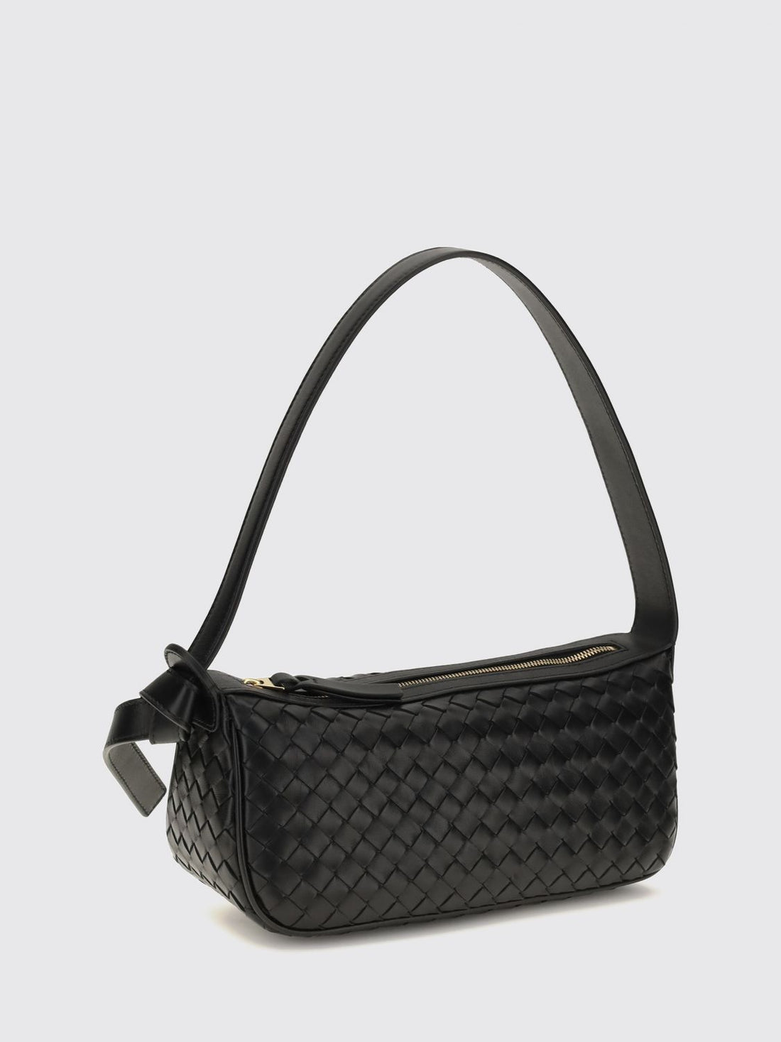 BOTTEGA VENETA OS nodo mini shoulder bag in woven lambskin