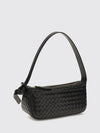 nodo mini shoulder bag in woven lambskin