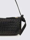 nodo mini shoulder bag in woven lambskin