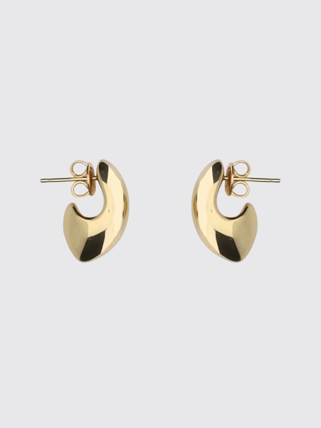 yellow gold-plated silver drop earrings