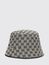 gg supreme monogram bucket hat with medium brim
