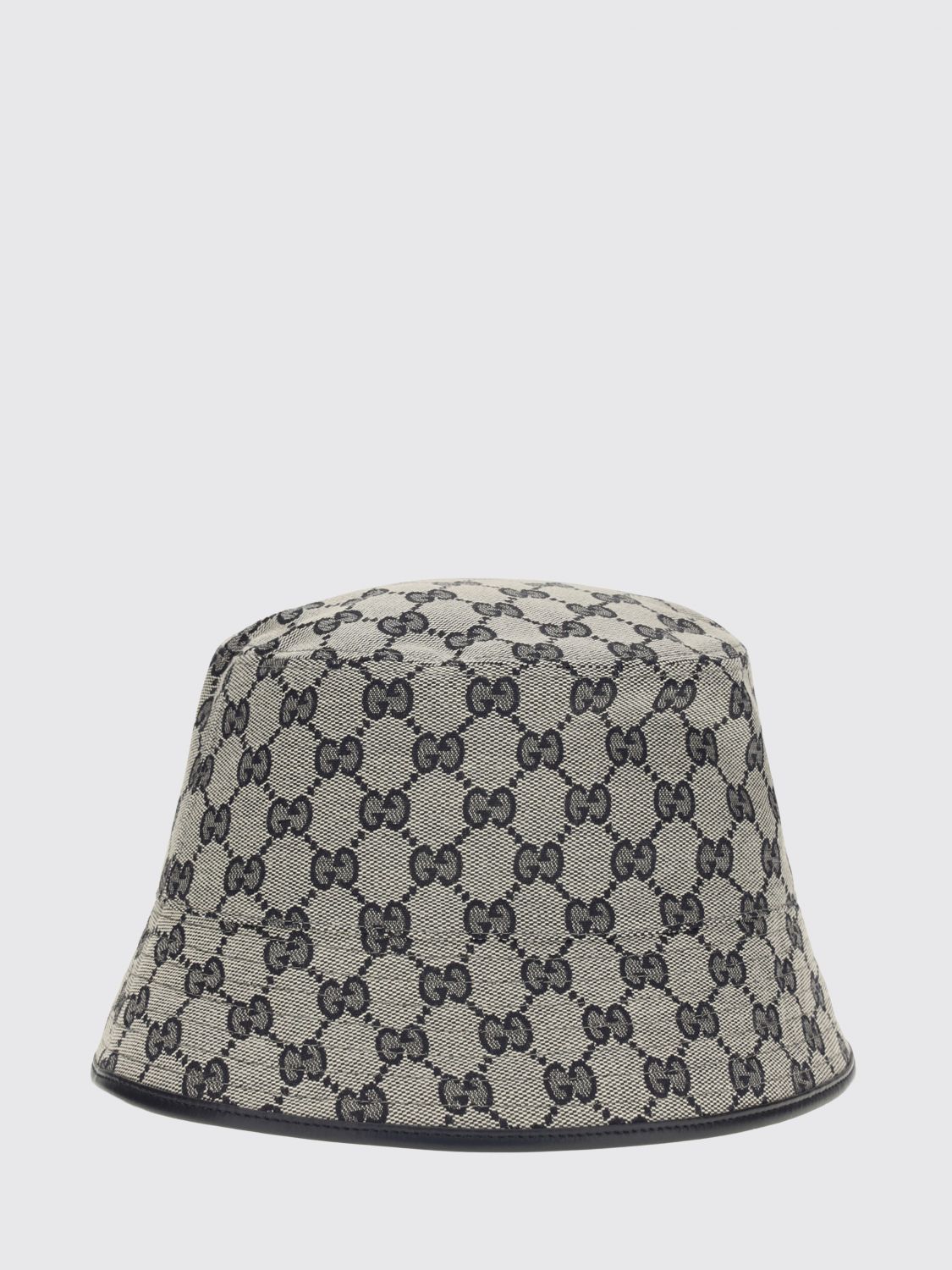 gg supreme monogram bucket hat with medium brim