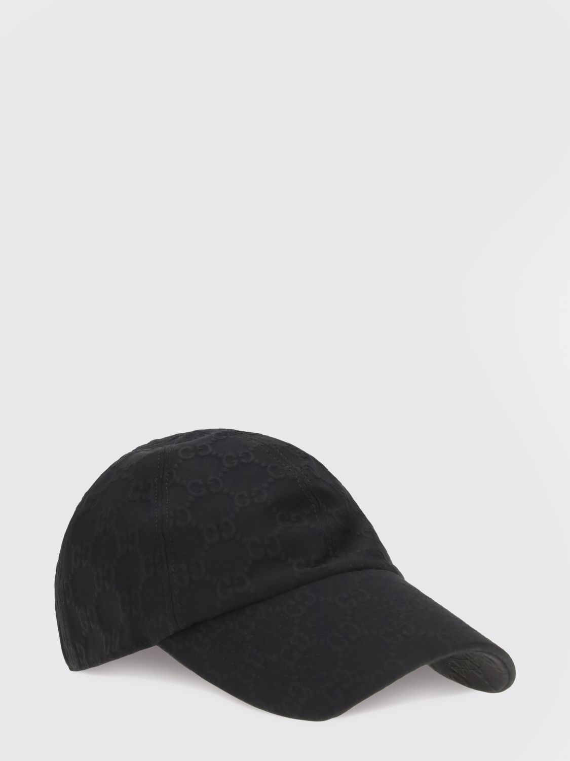 black gg supreme fabric baseball cap
