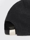 black gg supreme fabric baseball cap