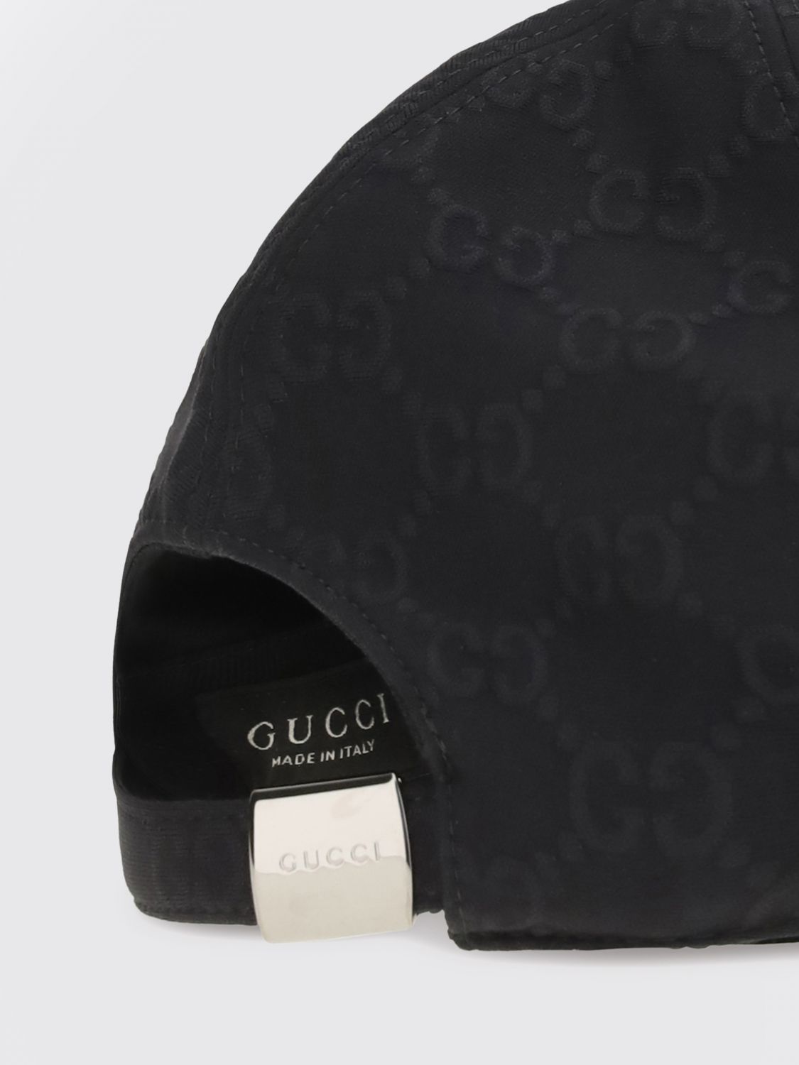 black gg supreme fabric baseball cap