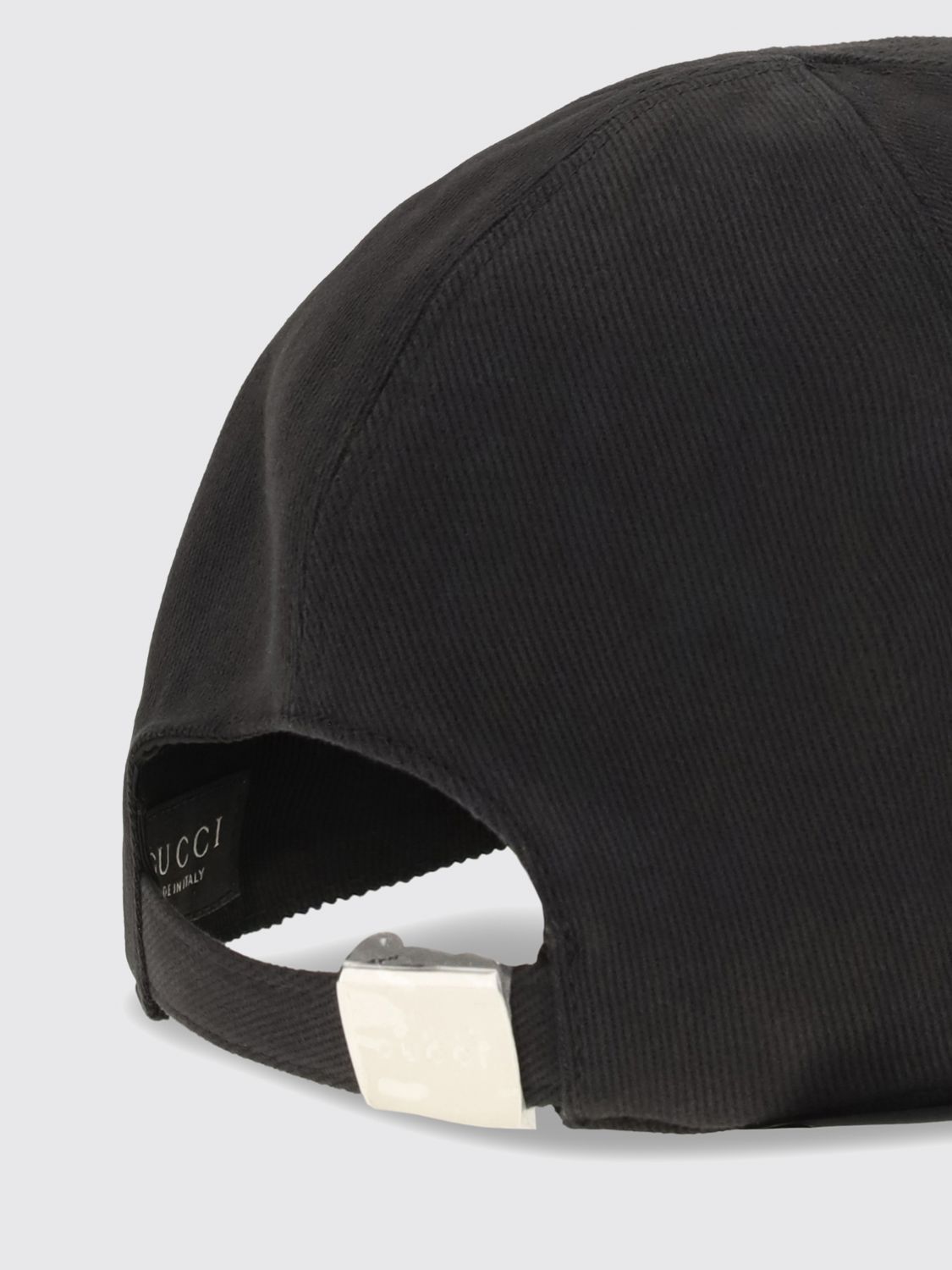 cotton twill baseball cap with rhinestone logo and rigid visor