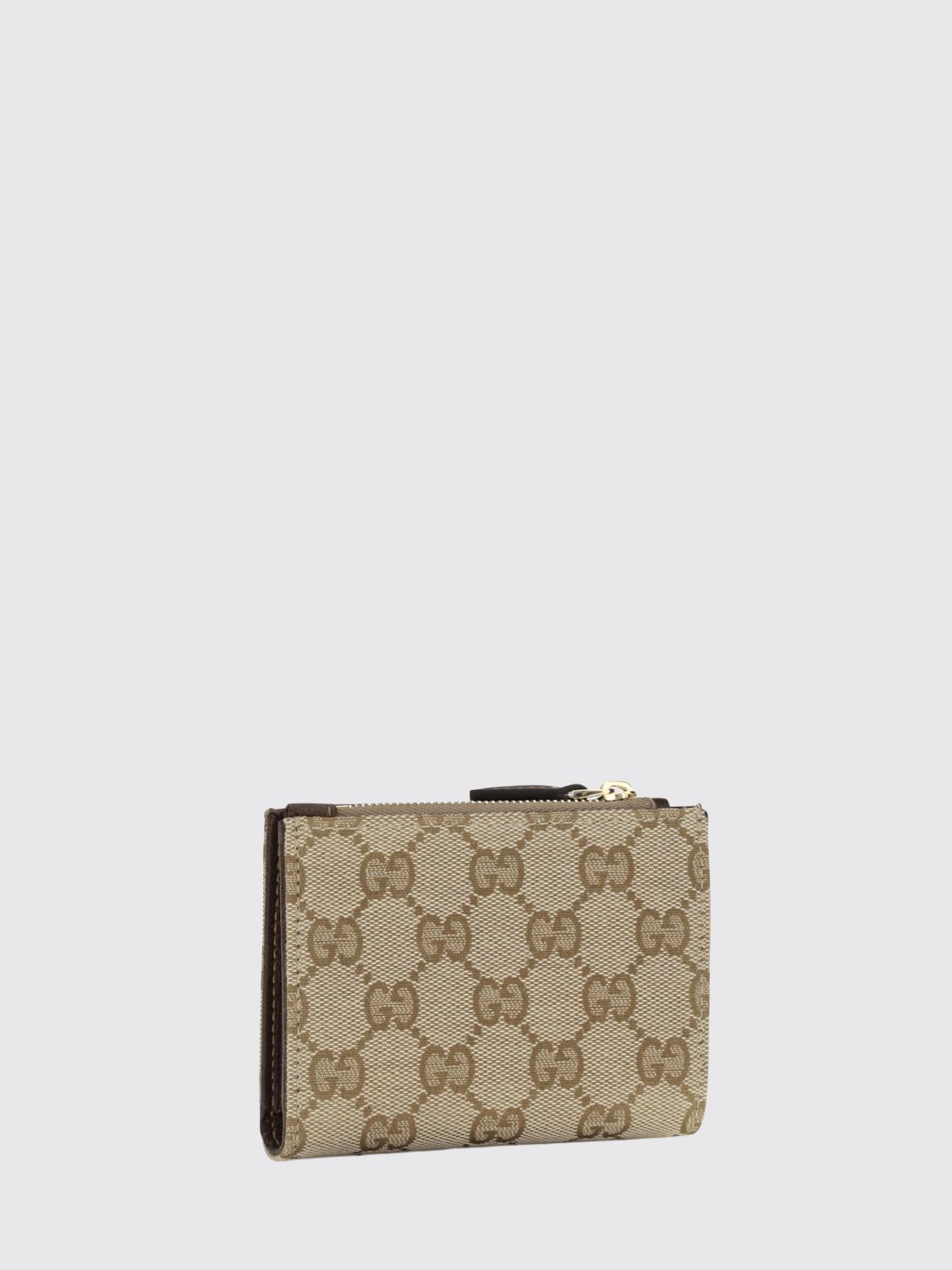 horsebit bifold wallet in gg supreme canvas with clamp