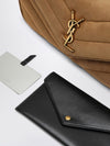 medium loulou shoulder bag in chevron suede