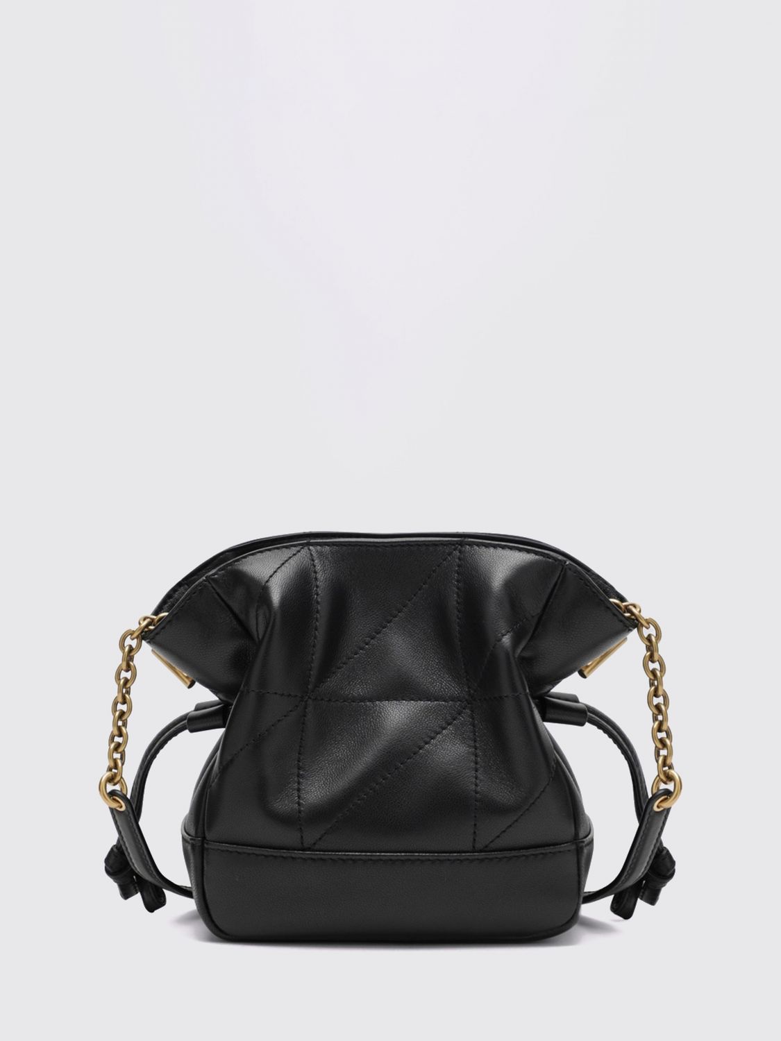 jamie ysl monogram lambskin leather mini bucket bag