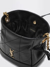 jamie ysl monogram lambskin leather mini bucket bag