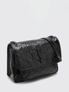 medium niki crossbody bag in chevron calfskin