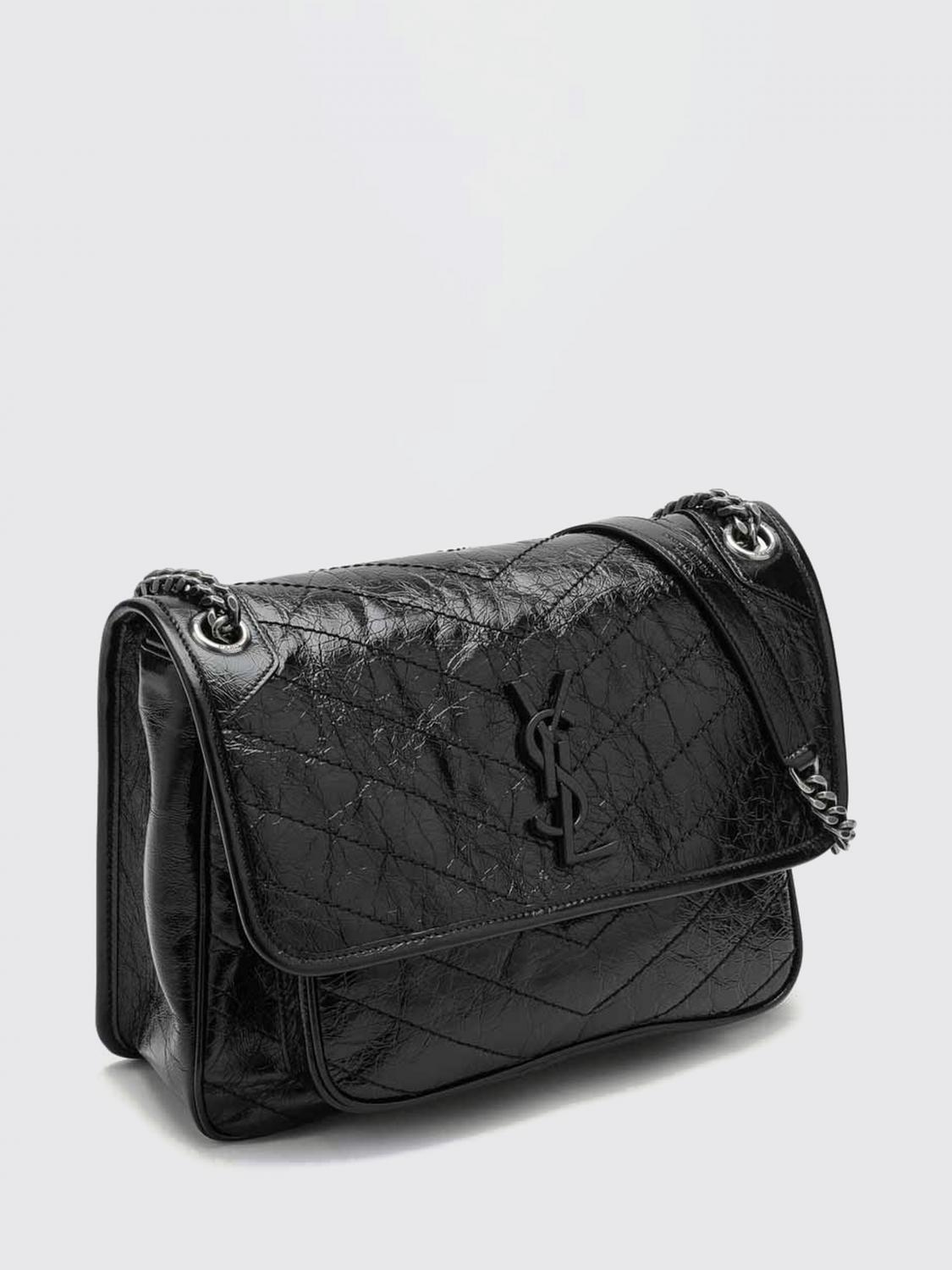 medium niki crossbody bag in chevron calfskin