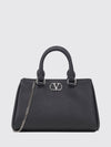 vlogo signature grained calfskin leather handbag