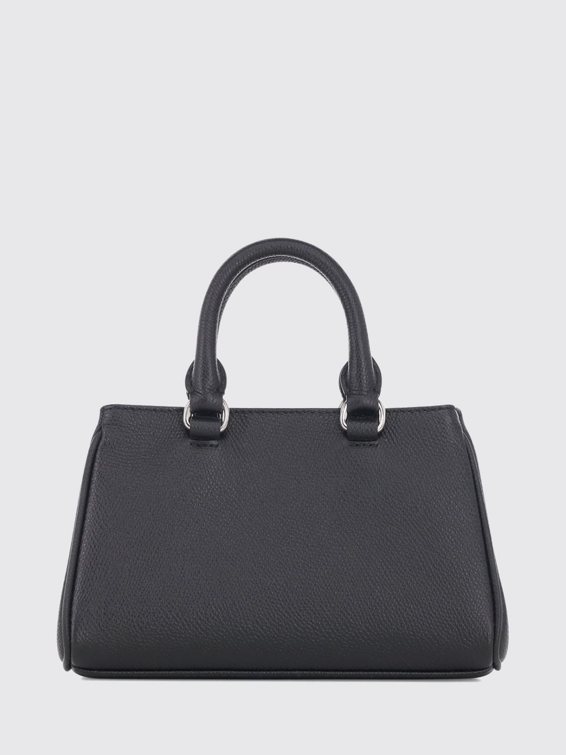 vlogo signature grained calfskin leather handbag