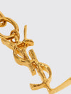 chain bracelet in brass with ysl monogram charm