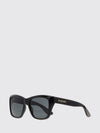 square acetate sunglasses with laminated logo