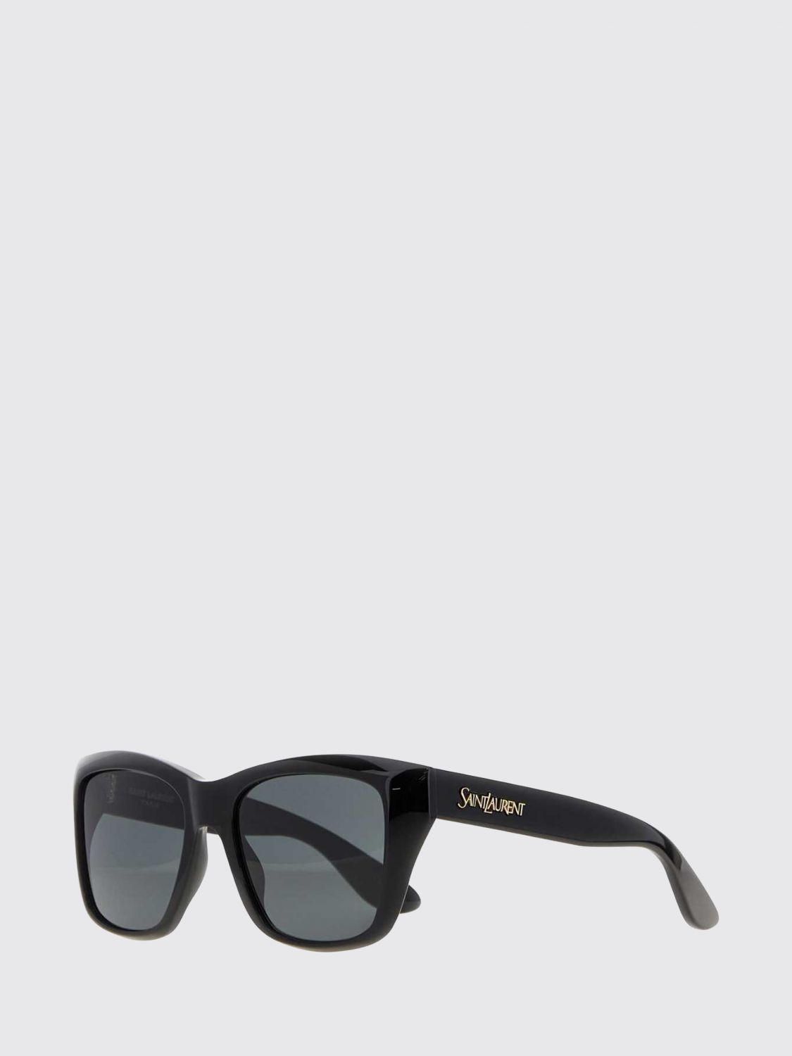 square acetate sunglasses with laminated logo