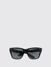 square acetate sunglasses with laminated logo