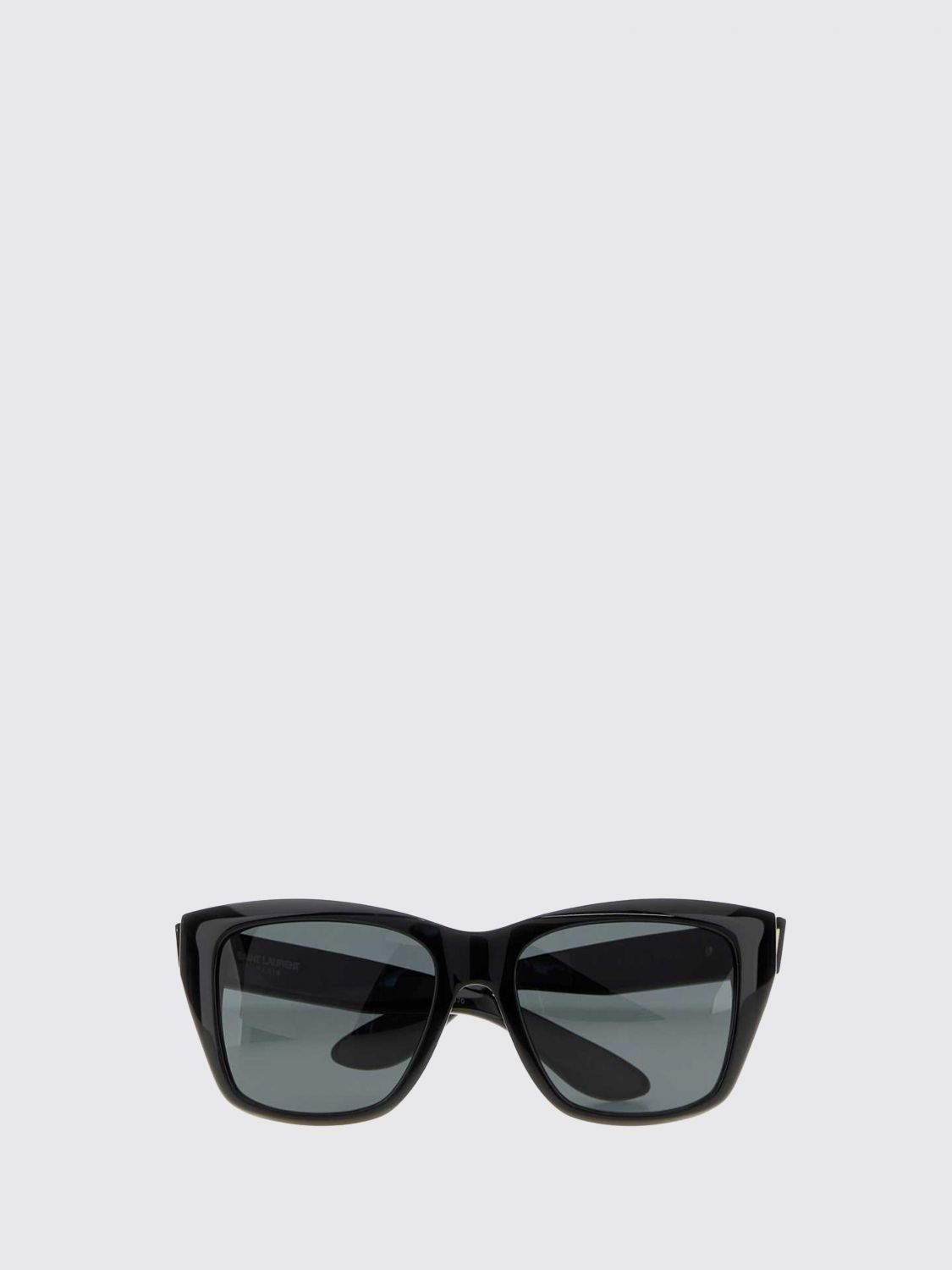 square acetate sunglasses with laminated logo