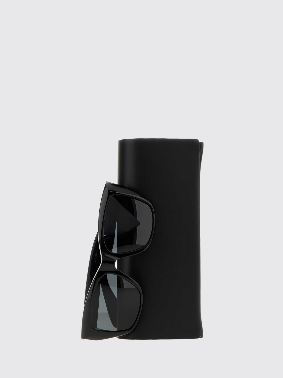 square acetate sunglasses with laminated logo