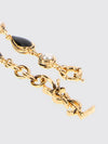 metal bracelet with pearls and ysl monogram